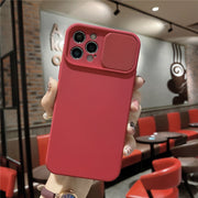 Pure Lens Sliding Window Mobile Phone Case Cover Sliding