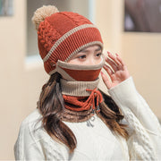 Thicken Plus Velvet Warm Ear Protection Wool Hat