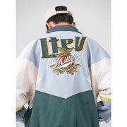 Men's Spring And Autumn Couple Street Baseball Uniform Lapel Workwear Casual Jacket