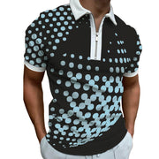 Printed Loose Fitting Short Sleeved T-shirt For Men