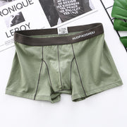 Men's Boxer Briefs Week Days Underwear Solid Color Simple Trendy Breathable Multicolor Pants