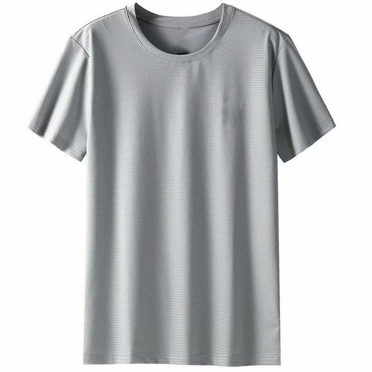 Ice Silk Mesh Men's Short Sleeve Breathable Sports