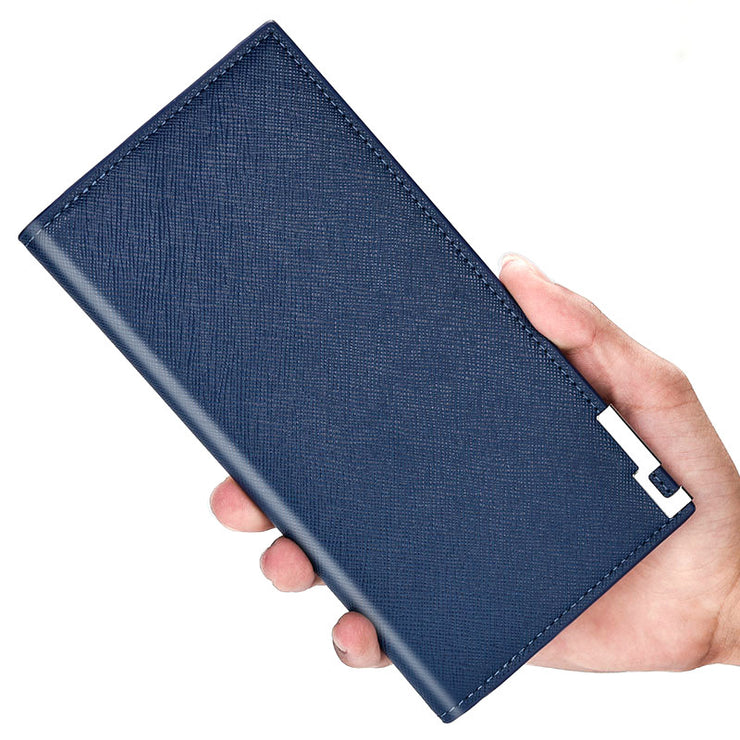 Men's Leather Long Card Case Wallet