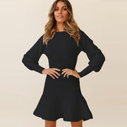 The New Slim Slimming Temperament Base Sweater Skirt