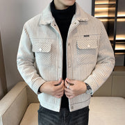 Men's Handsome Short Tweed Coat