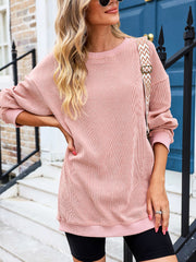 Fashion Solid Color Pullover Women