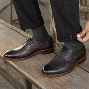 Lace-up Young Men's Leather Shoes