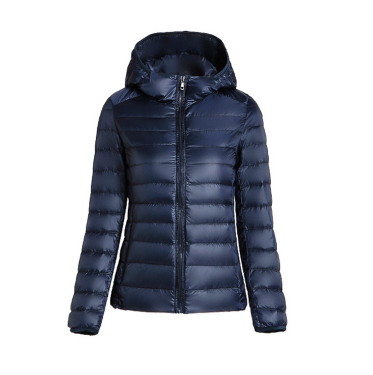 2022 New Winter Clothing Light Short Short Fashion Slim Down Jacket Women's Light Down Jacket Hooded Jacket Tide