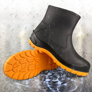 Labor Protection Rain Boots Men's Short Tube Low Top