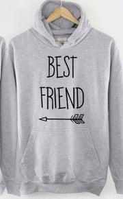 BEST FRIEND Right Arrow Hooded Sweater