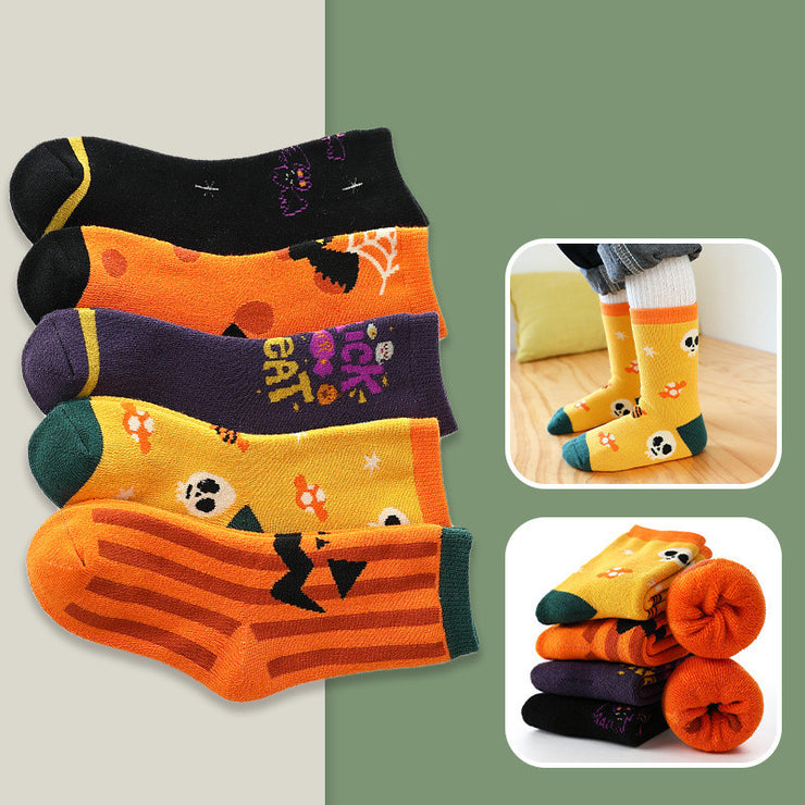 Children's Halloween Terry Mid-calf Socks