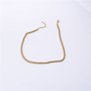 18k thick chain without pendant necklace