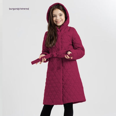 Long Coat Stand-up Collar Cotton-padded Clothes Warm And Windproof Children