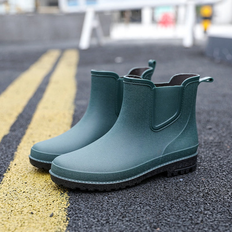 Short Tube Water Shoes Men Rain Boots Autumn And Winter