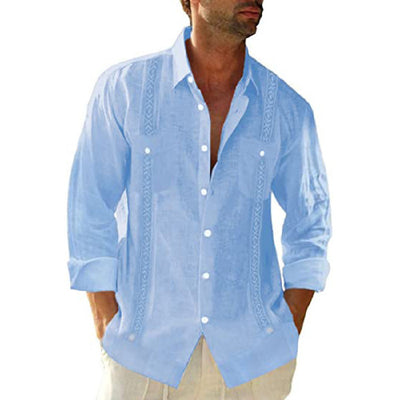 Fashion Short Sleeve Linen Shirt