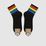 Simple College Style Striped Cotton Socks