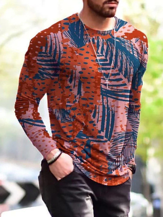 Colorful Men's 3D Digital Printed T-shirt