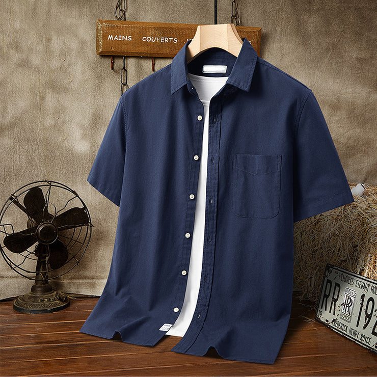 Men's Hawaiian Printed Short-sleeved Shirt