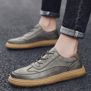 Trendy young British leather shoes