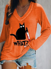 Autumn Christmas Women's Long-sleeved T-shirt