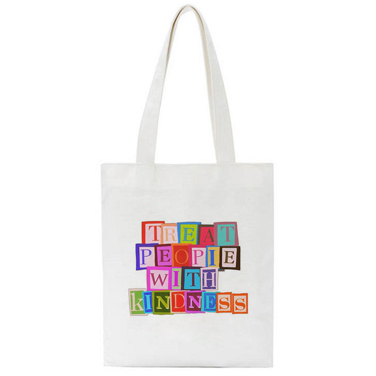 Treat People With Kindness Canvas Bag