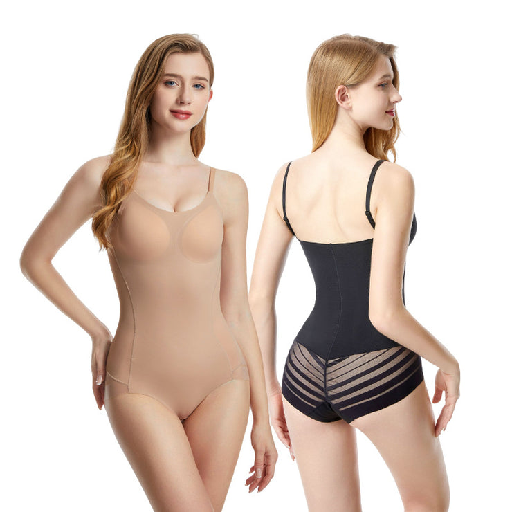 Detachable Chest Pad Wireless Tummy Control Waist Bodysuit