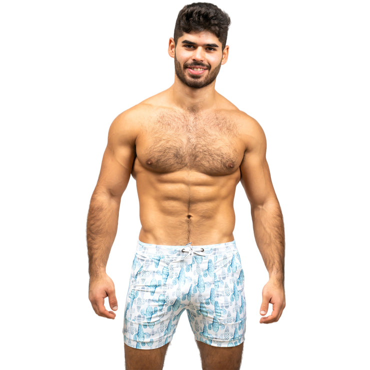 Flat Angle Swimming Trunks Men's Quick Drying Large Size