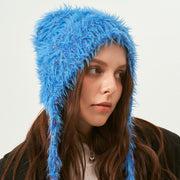 Original Design Dopamine Color Point Strap Woolen Cap Children