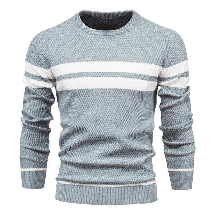 Men's Fashion Casual Striped Sweater