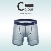 Ice Silk Lengthened Anti Wear Legs Men's Underwear