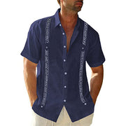 Fashion Short Sleeve Linen Shirt