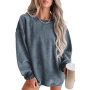 Fashion Solid Color Pullover Women