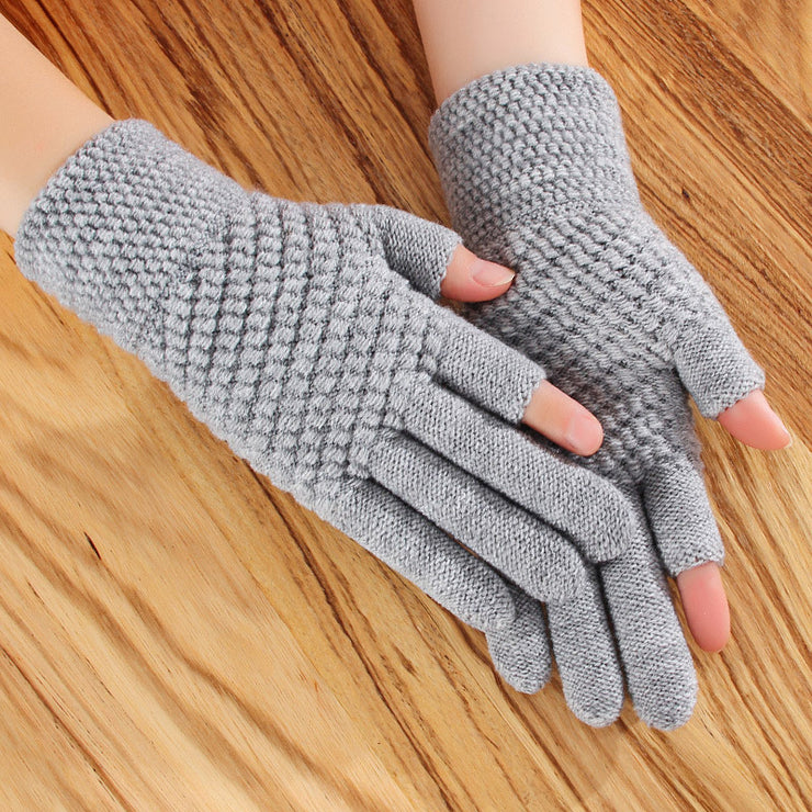 Thickened Fleece Winter Riding Gloves