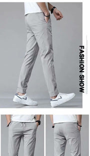 Drawstring Trousers Thin Casual Pants Korean Version Loose Straight Sweatpants Mens Clothing