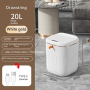 Smart Trash Can With Lid For Bedroom And Living Room