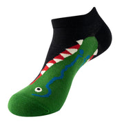 Men's Spring And Summer Ankle Oil Painting Avocado Socks