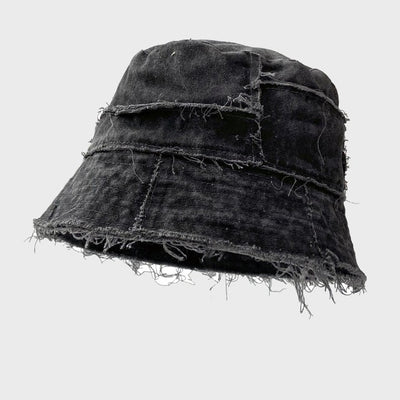 Japanese Style Washed Stitching Frayed Fisherman Hat