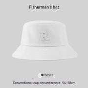 Big Head Circumference Bucket Hat Female Letters