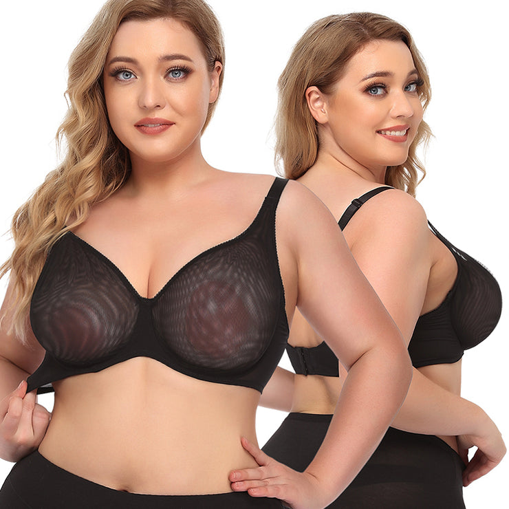 Women's Sexy Ultra-thin See-through Plus Size Underwear Bra