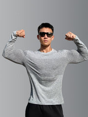 Muscle Workout Men's Basketball Brothers Slim-fit Cationic Training Clothes Sports Long Sleeve