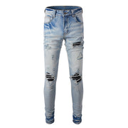 High Street Fashion Brand Jeans Men's Hole Patch