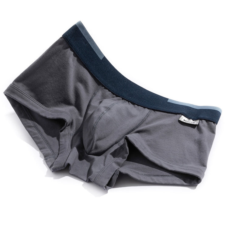 Men's Purified Cotton Underwear Personality Solid Color Boxers