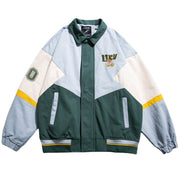 Men's Spring And Autumn Couple Street Baseball Uniform Lapel Workwear Casual Jacket