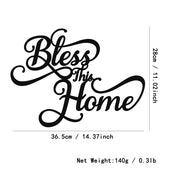 Bless This Home Metal Wall Art Metal Letter Wall Hanging