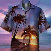 Men's 3D Shirt Plant Flower Digital