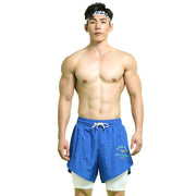 Double-layer Sports Pants Basketball Track And Field Quick-drying Beach Shorts