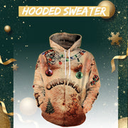 Christmas Digital Printing Leisure Pullover Hooded Sweater