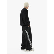 Quick-drying Wide-leg Pants Men's Fashion Brand All-matching Waterproof Stripes Rush