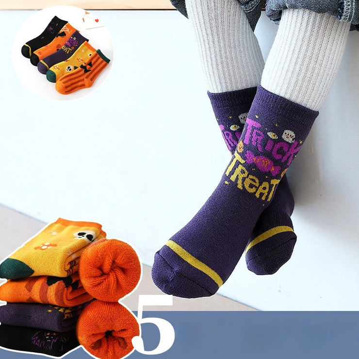 Children's Halloween Terry Mid-calf Socks