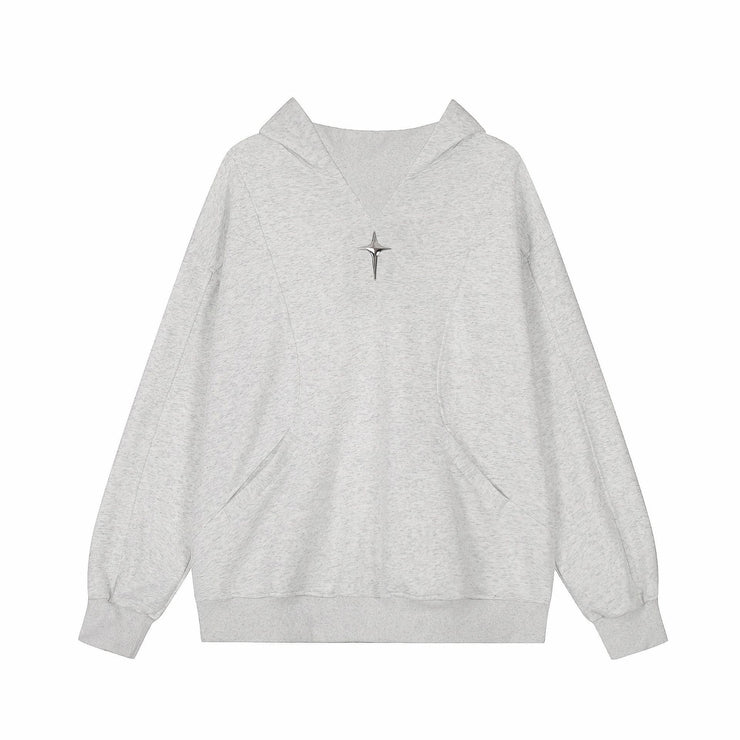 Trendy Cross Star Hooded Sweater For Men